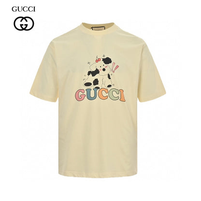 Gucci Cartoon Cow Logo T-Shirt (Cream)