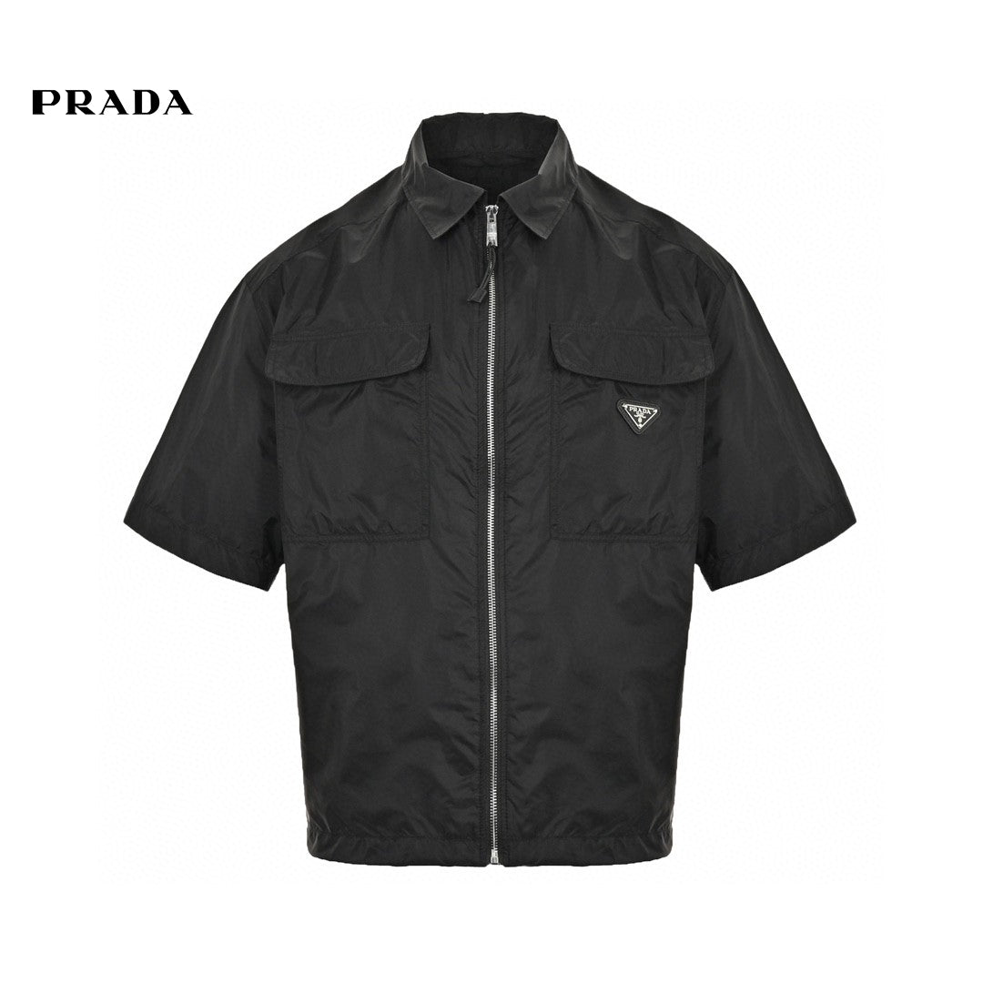 Prada Black Short-Sleeve Jacket