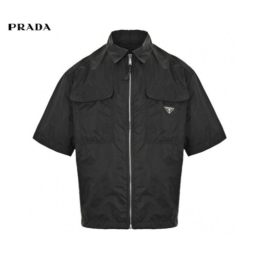 Prada Black Short-Sleeve Jacket