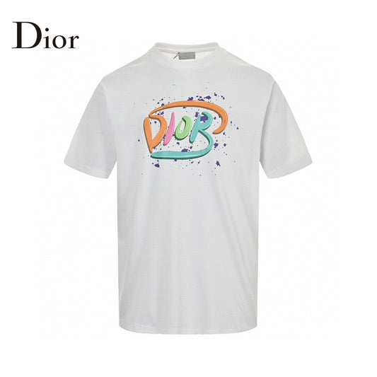 Dior Multicolor Logo White T-Shirt