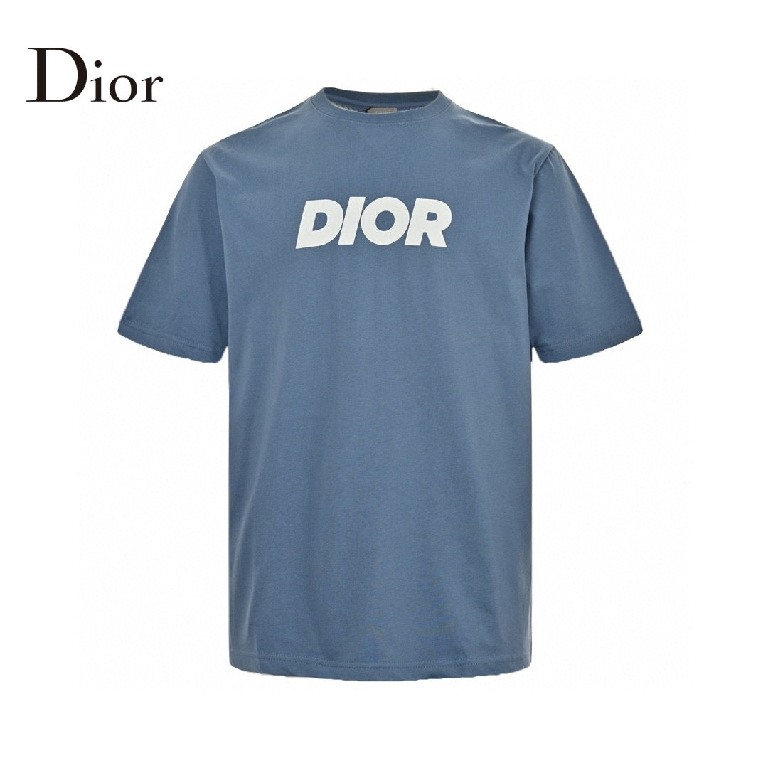 Dior Classic Logo T-Shirt (Blue)