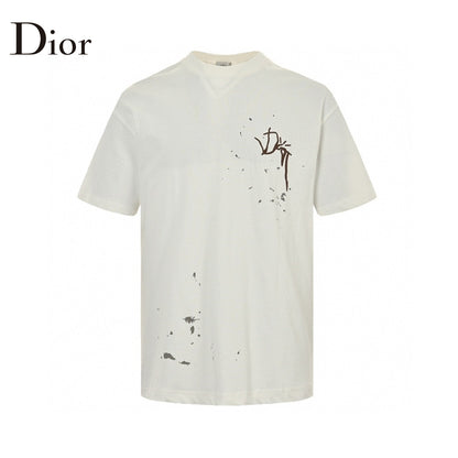 Dior Artistic Splatter T-Shirt (White)