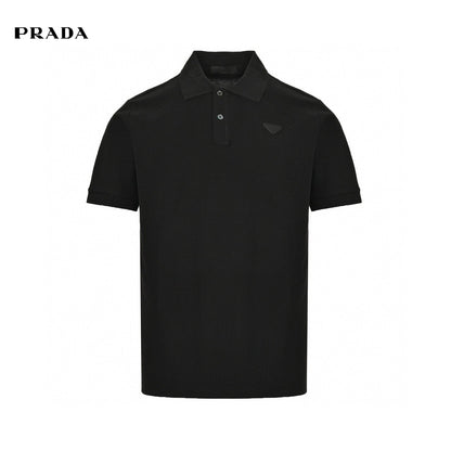 Prada Classic Black Polo Shirt