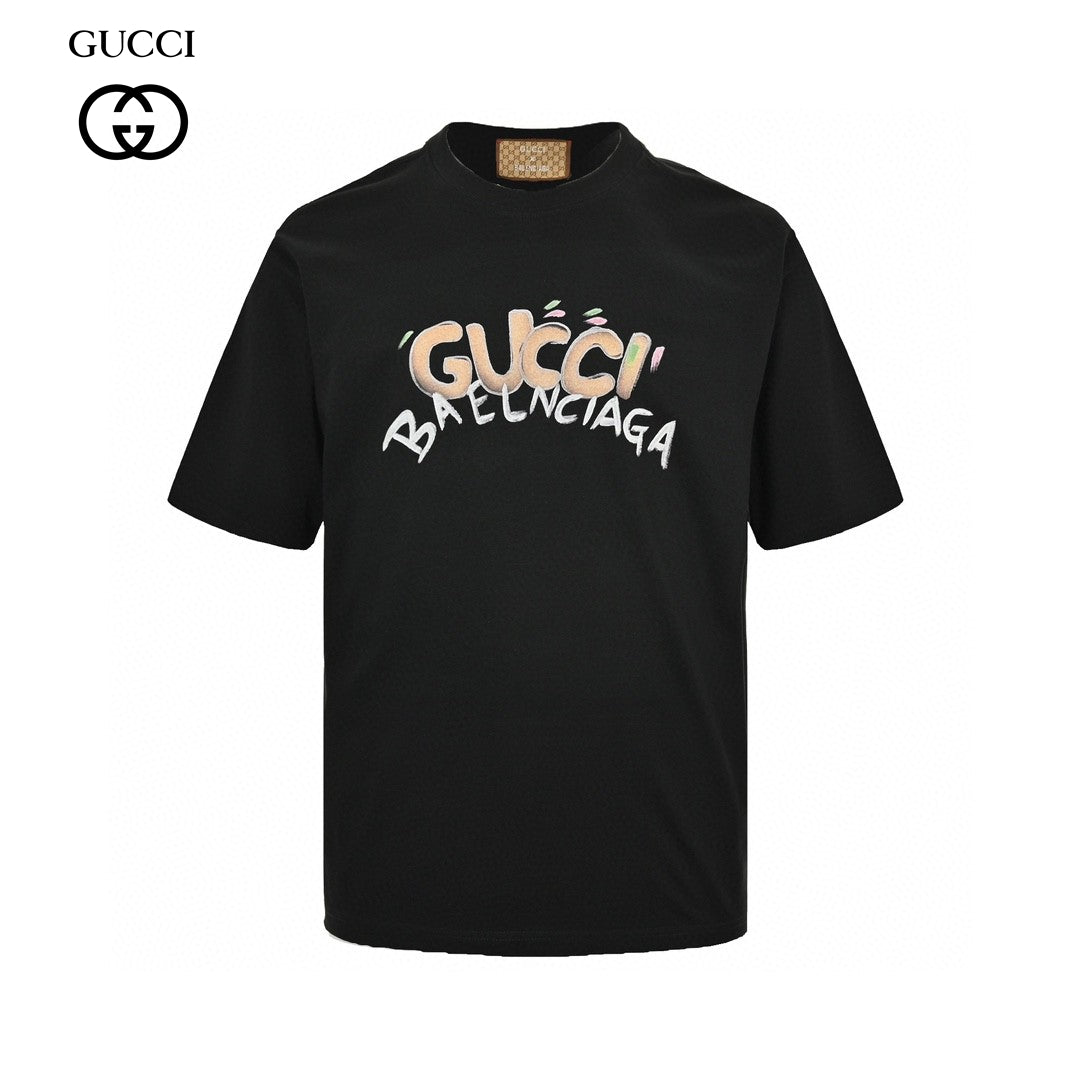 Gucci x Balenciaga Collaboration T-Shirt (Black)