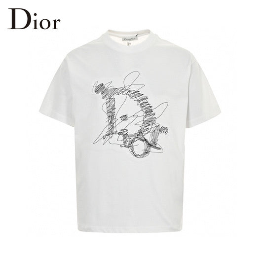 Dior Scribble Design T-Shirt