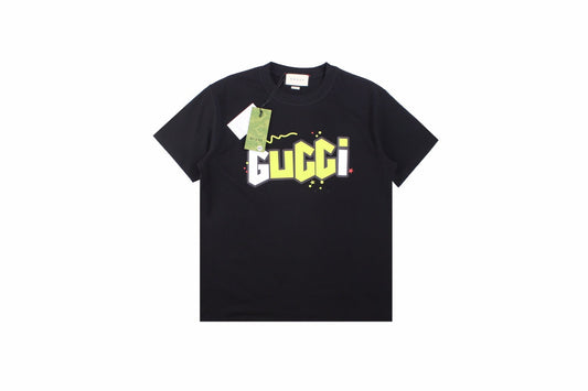 Gucci Lightning Bolt Logo T-Shirt in Black