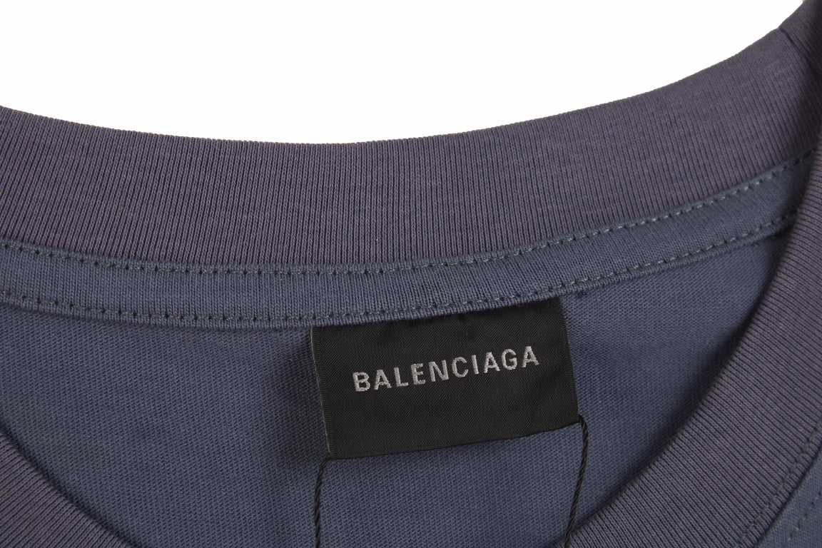 BALENCIAGA MINIMALIST T-SHIRT BLUE