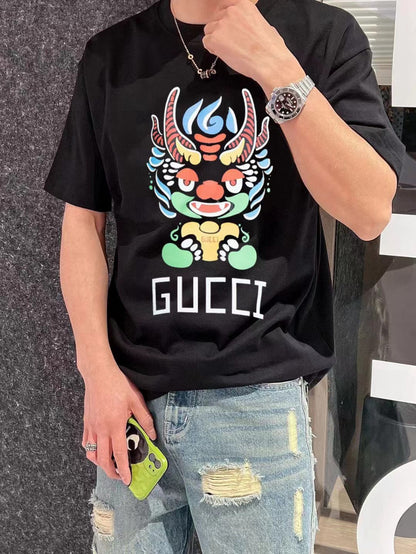 Gucci Dragon Graphic T-shirt Black