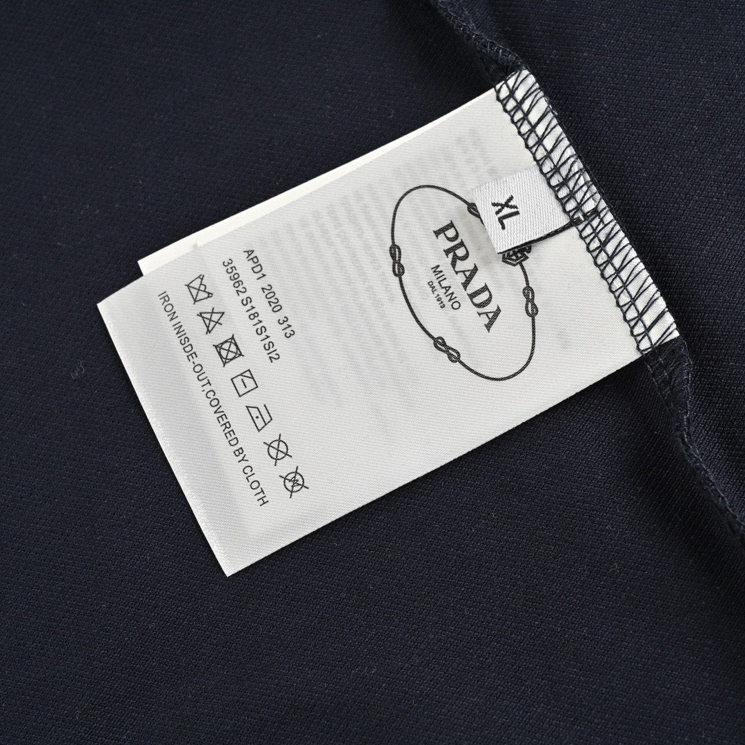 Prada Logo Patch Polo Shirt