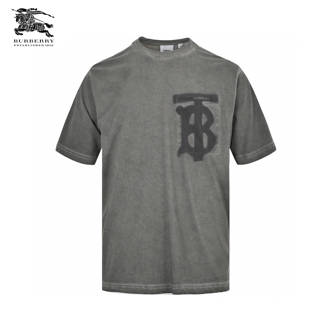 Burberry Grey T-Shirt with Logo