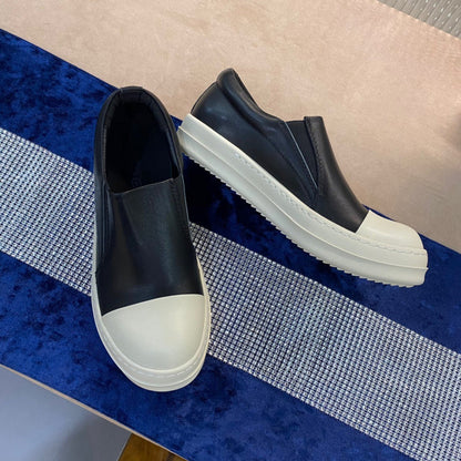 Slip-On Leather Sneakers