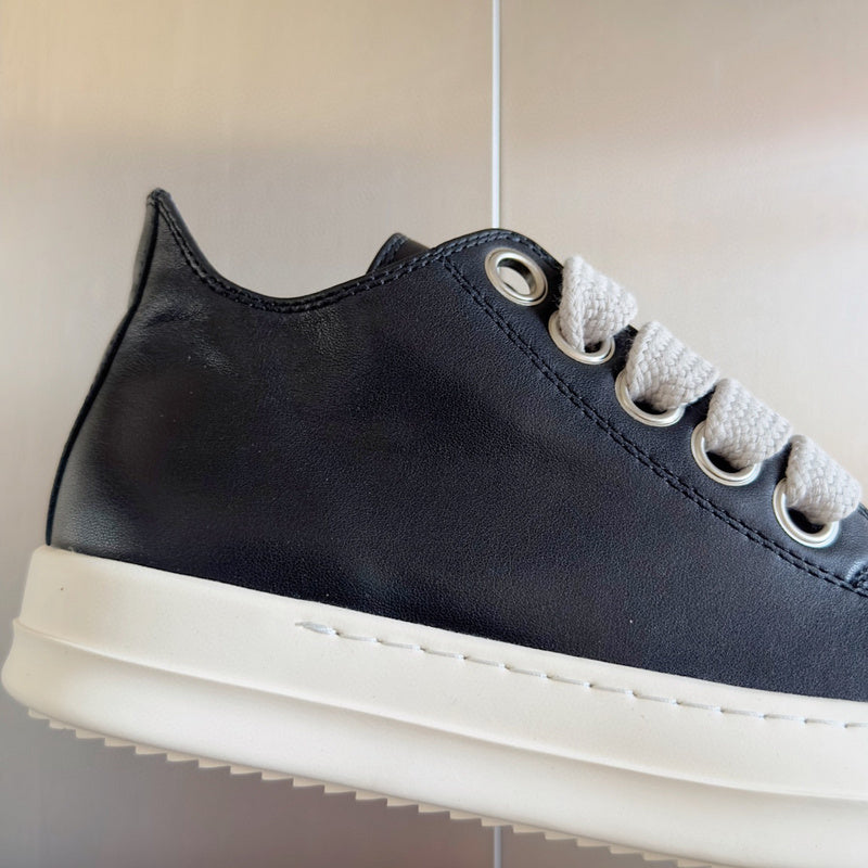 Rick Owens Black Low-Top Sneakers