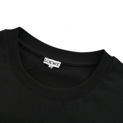 Loewe Black T-Shirt with Logo Design