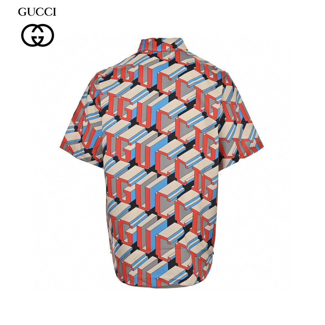 Gucci Geometric Logo Print Shirt