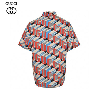 Gucci Geometric Logo Print Shirt