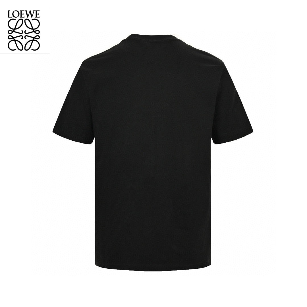 Loewe Embroidered Pocket T-Shirt in Black