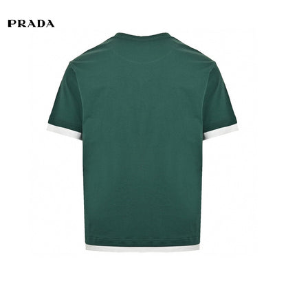 Prada Green Double Layer T-Shirt