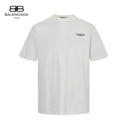 Balenciaga White T-Shirt with Bold Graphic