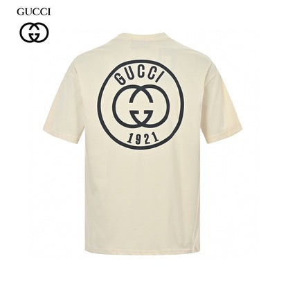 Gucci 1921 Logo Graphic T-Shirt (Beige)