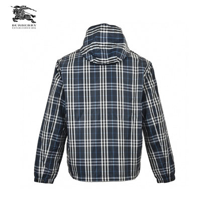 Burberry Checkered Hooded Jacket