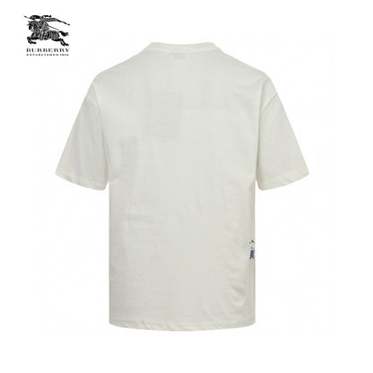 Burberry White Cotton T-Shirt