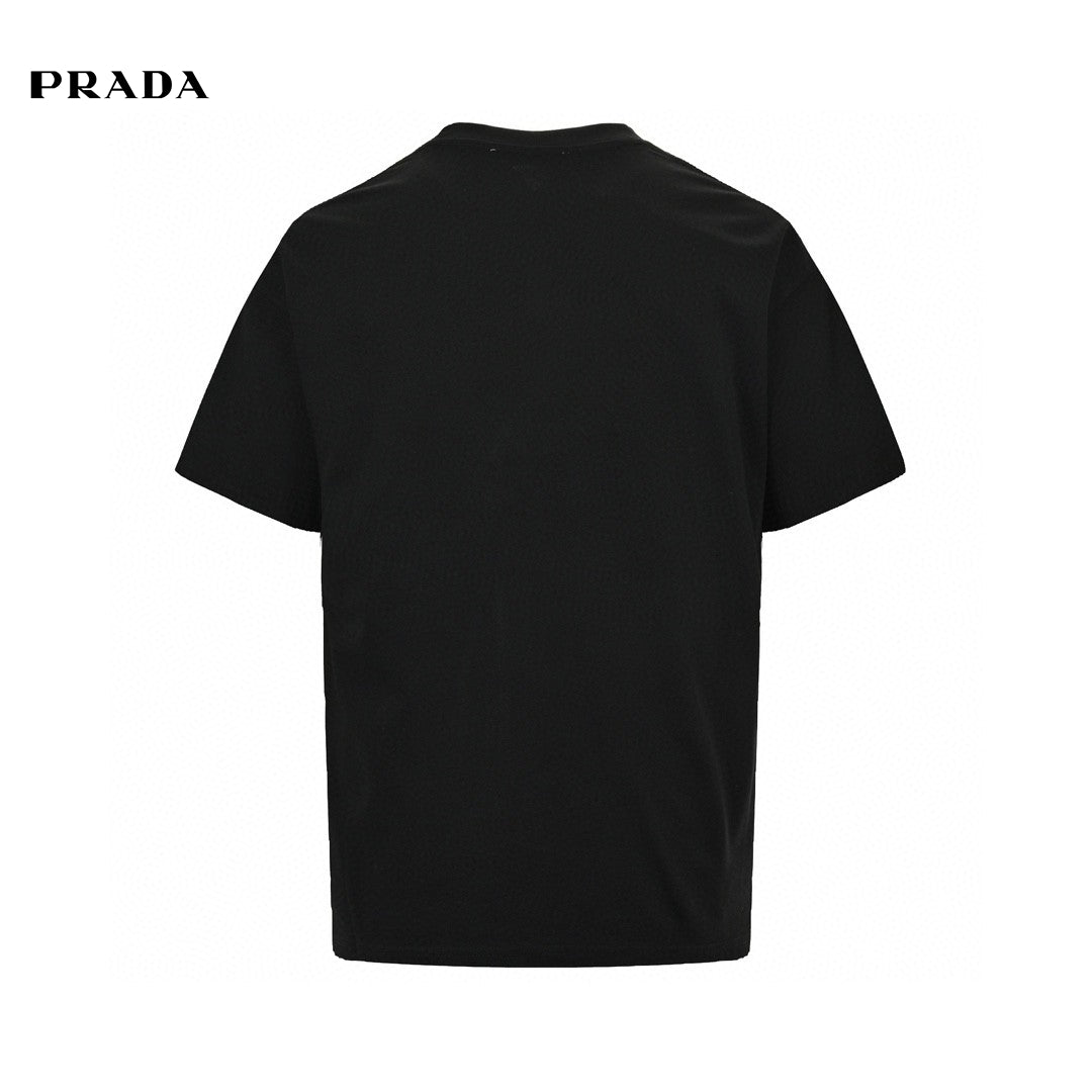 Prada Milano Logo Black T-Shirt