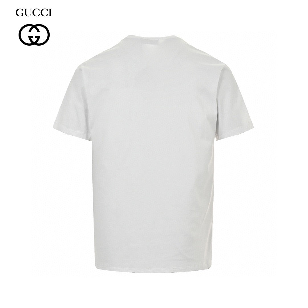 Gucci White T-Shirt with Firenze 1921 Logo