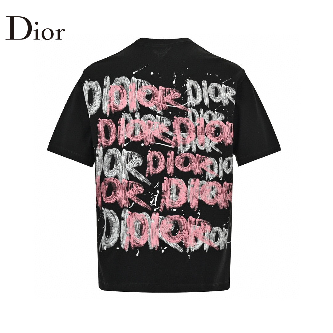 Dior Graffiti Logo T-Shirt in Black