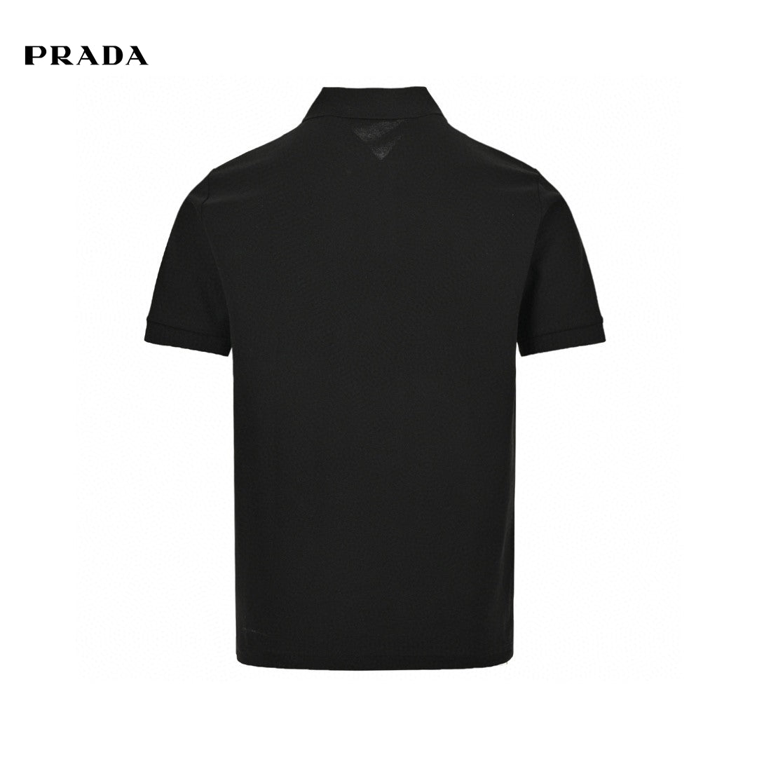 Prada Classic Black Polo Shirt