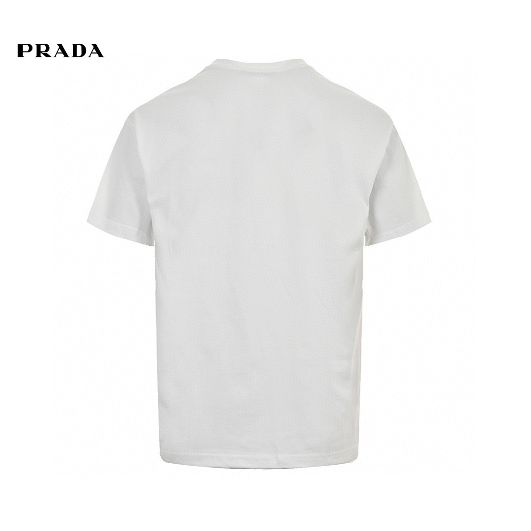 Prada Graphic Logo T-Shirt (White)