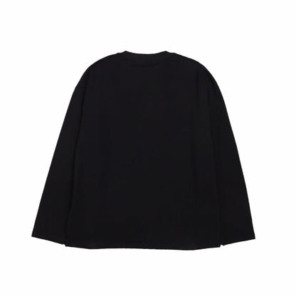 BALENCIAGA LOGO LONG SLEEVE SHIRT BLACK