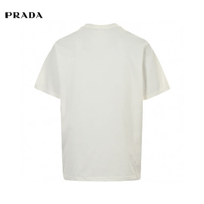 Prada Milano White Emblem T-Shirt