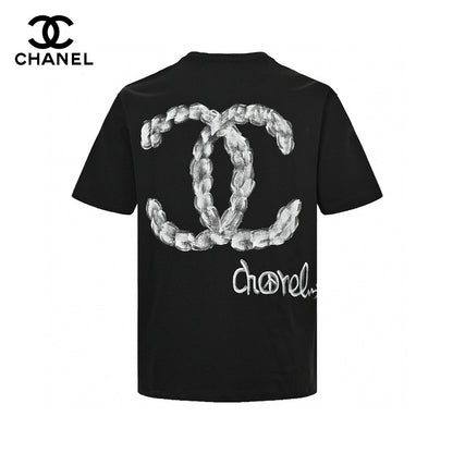 Chanel Cloud Logo T-Shirt in Black