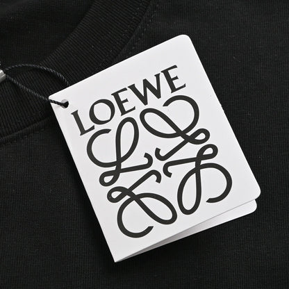 Loewe Black T-Shirt with Logo Design