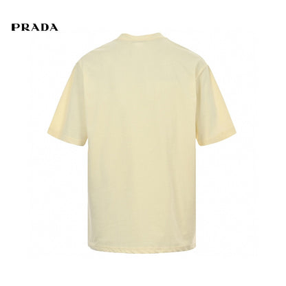 Prada T-Shirt - Cream with Bold Branding