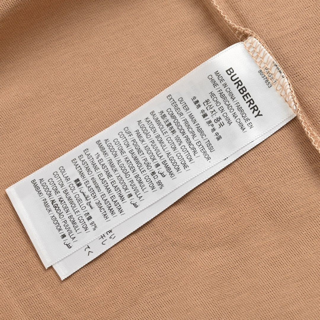 Burberry Beige T-Shirt with Graphic Text