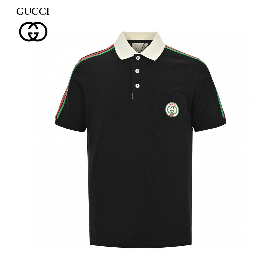 Gucci Stripe Sleeve Polo Shirt