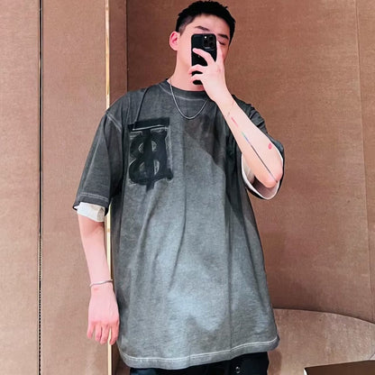 Burberry Grey T-Shirt with Logo