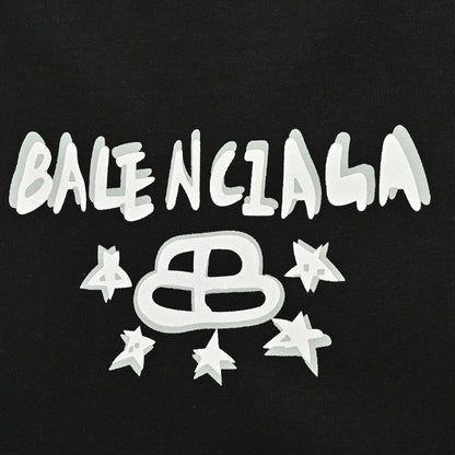 BALENCIAGA STAR GRAPHIC T-SHIRT BLACK