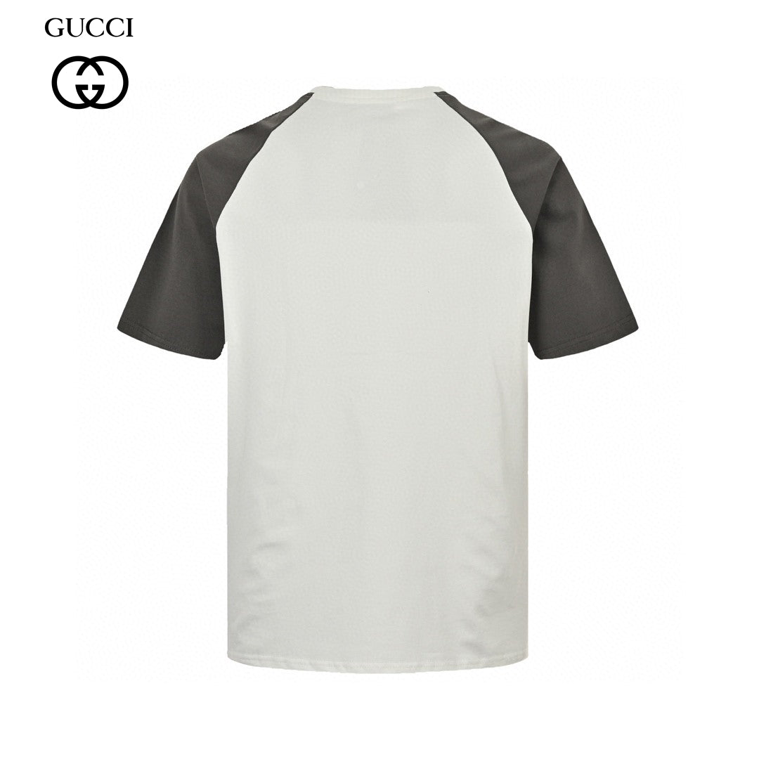 Gucci Two-Tone T-Shirt with GG Logo