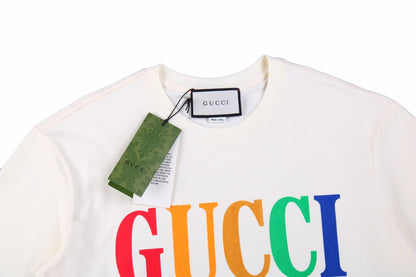 Gucci Cities Block Letter T-Shirt - White