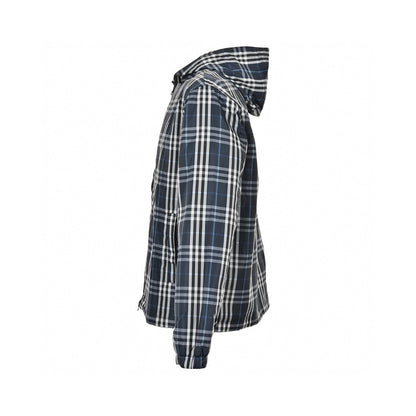 Burberry Checkered Hooded Jacket