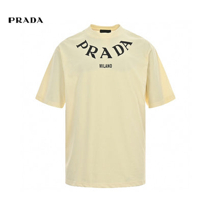 Prada T-Shirt - Cream with Bold Branding