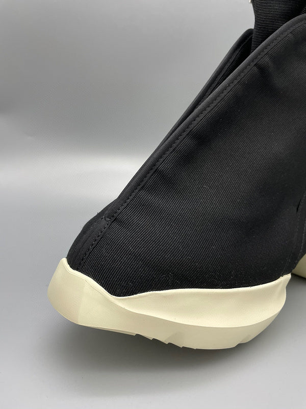 Rick Owens Black High-Top Canvas Boots