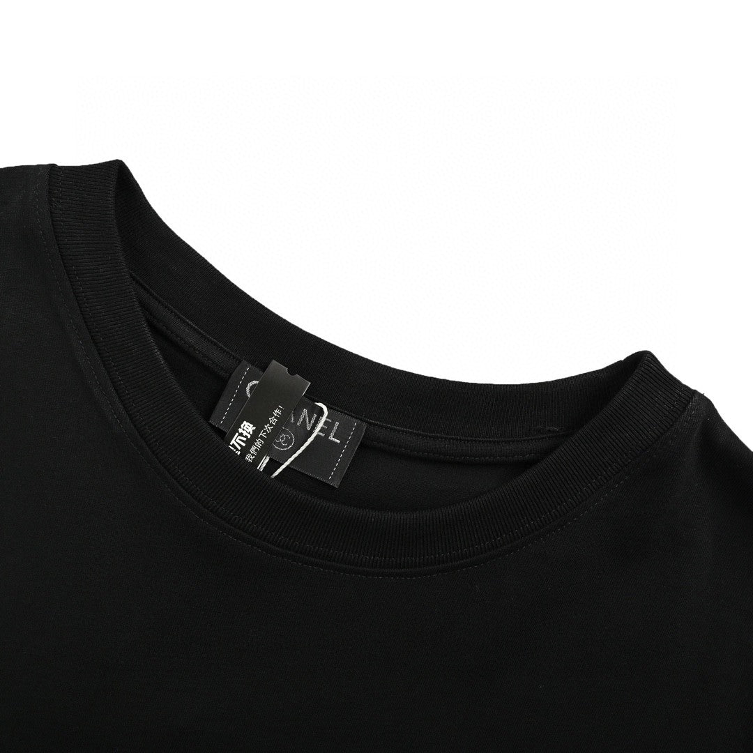 Chanel Double C Logo T-Shirt (Black)