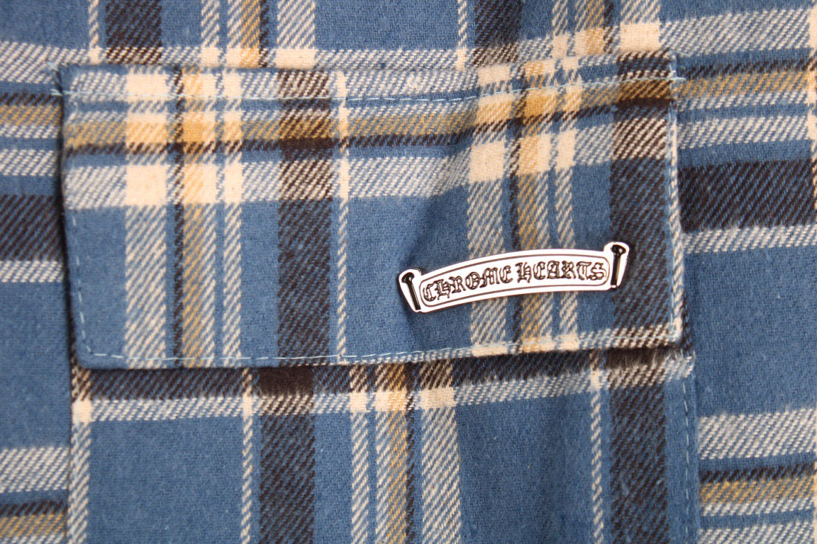 Burberry Blue Plaid Shirt