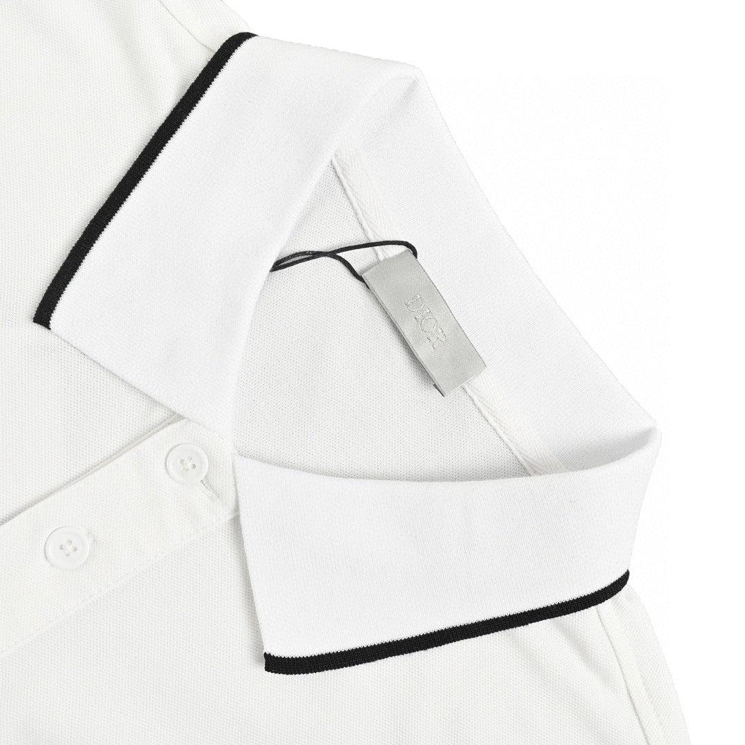 Dior White Polo Shirt