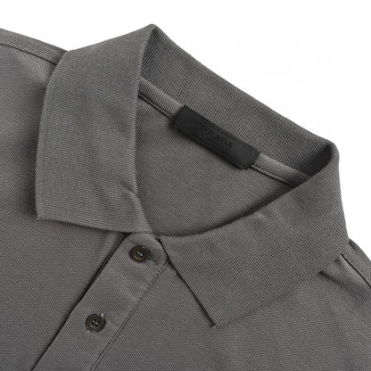 Prada Classic Grey Polo Shirt