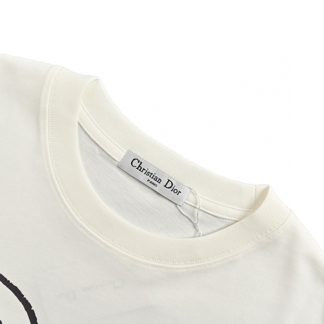 Dior White Graphic T-Shirt