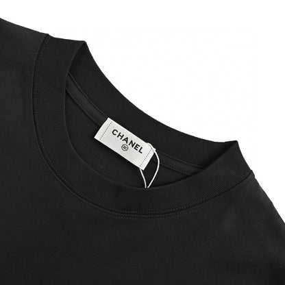 Chanel Signature Logo Black T-Shirt